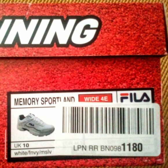 Memory Foam Fila Sportland: Wide (4E).  Lightweight. New main image 4